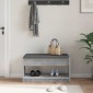 vidaXL Παγκάκι Χαλωρίου Σκυρόχρωμο Γκρι 83 x 38 x 45 εκ