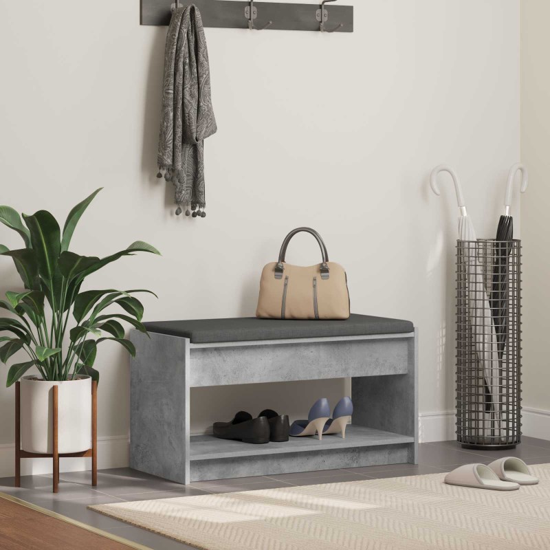 vidaXL Παγκάκι Χαλωρίου Σκυρόχρωμο Γκρι 83 x 38 x 45 εκ
