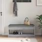 vidaXL Παγκάκι Χαλωρίου Γκρι Σονομά 103 x 38 x 45 εκ