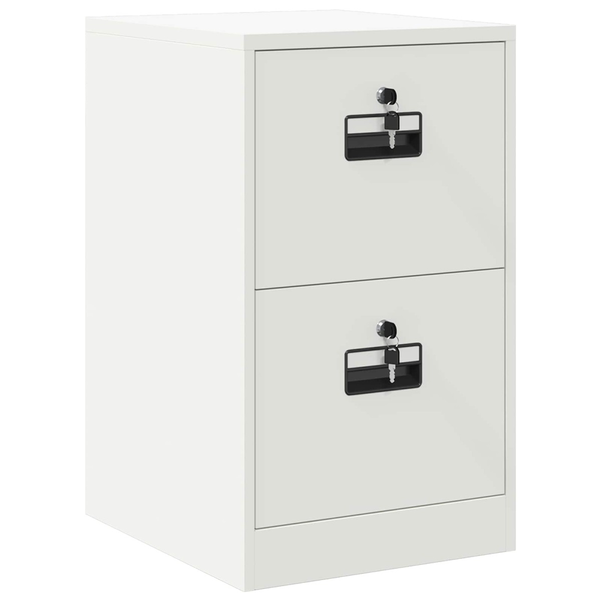 vidaXL Ντουλάπα Αρχείων Λευκό 44 x 50 x 74,5 εκ Ψυχρής Έλασης Χάλυβας