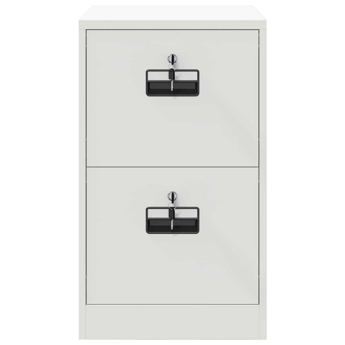vidaXL Ντουλάπα Αρχείων Λευκό 44 x 50 x 74,5 εκ Ψυχρής Έλασης Χάλυβας