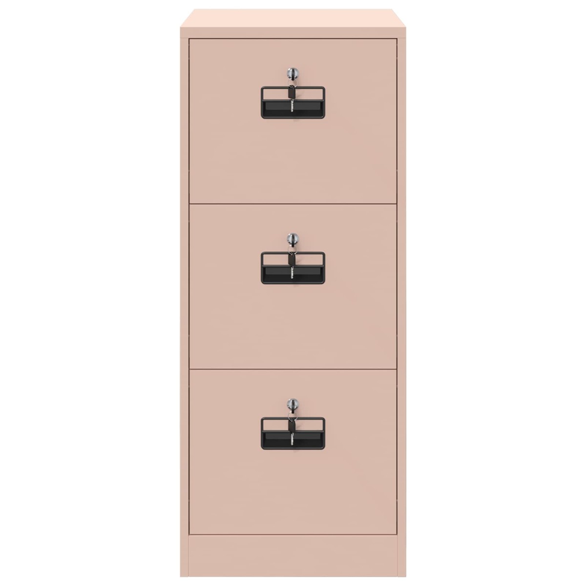 vidaXL Ντουλάπα Αρχείων Ροζ 44 x 50 x 106.5 εκ Ψυχρής Έλασης Χάλυβας