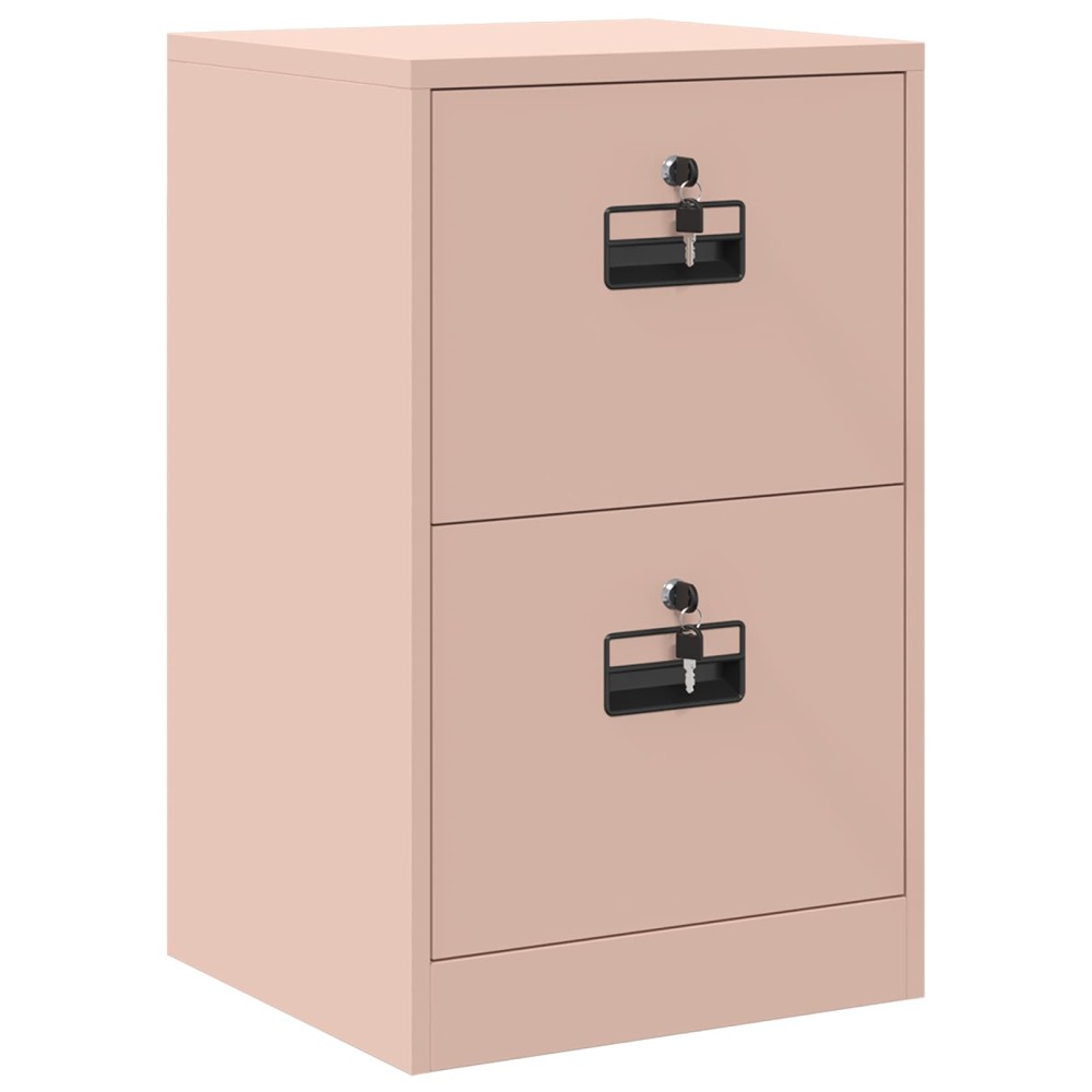 vidaXL Ντουλάπα Αρχείων Ροζ 45,5 x 42 x 74,5 εκ Ψυχρής Έλασης Χάλυβας