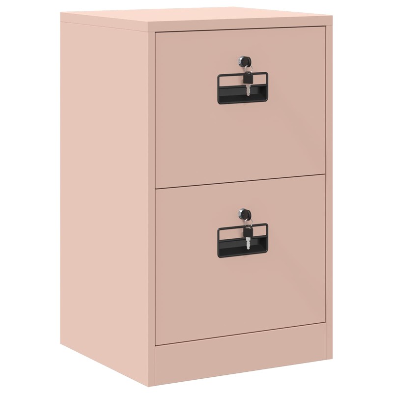 vidaXL Ντουλάπα Αρχείων Ροζ 45,5 x 42 x 74,5 εκ Ψυχρής Έλασης Χάλυβας