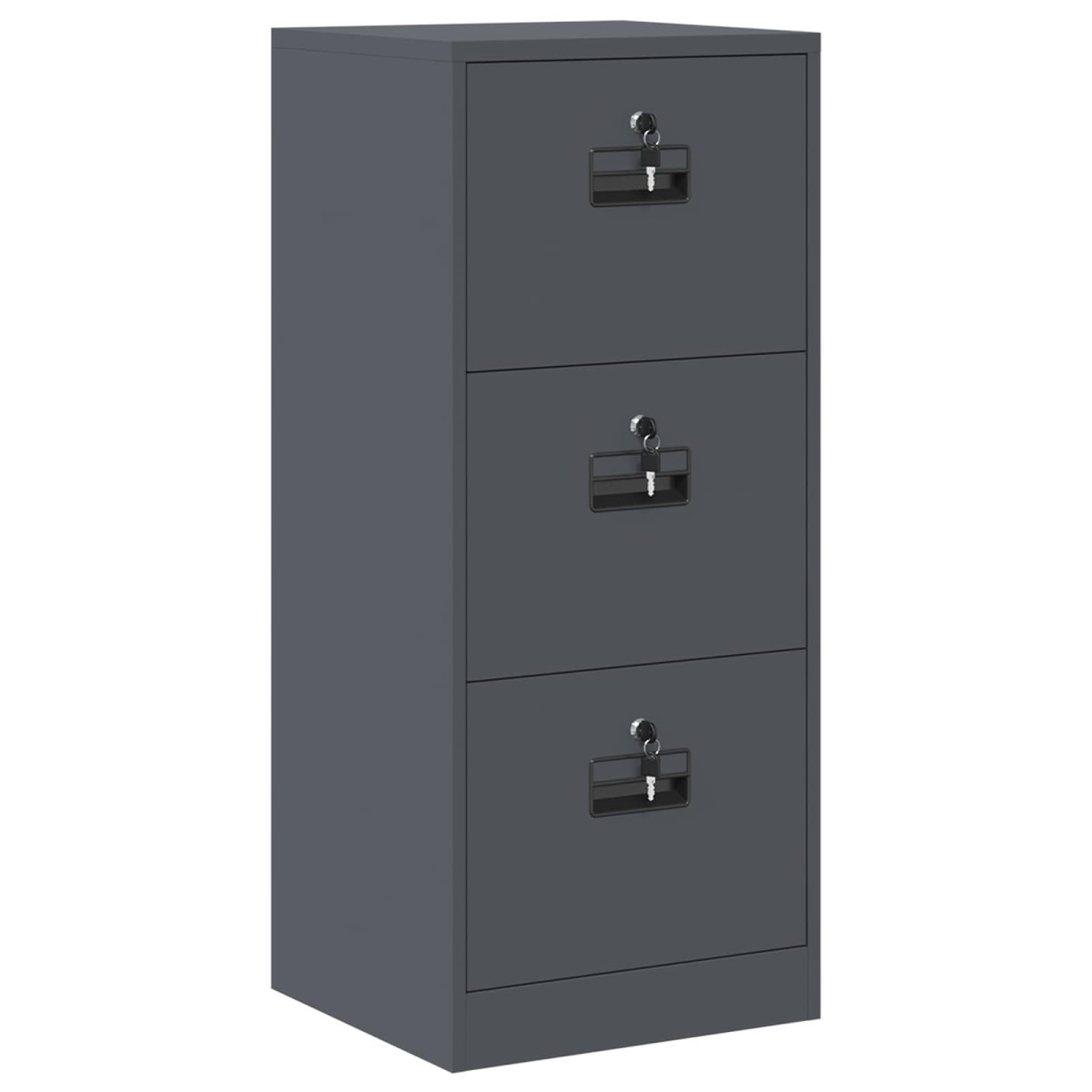vidaXL Ντουλάπα Αρχείων με συρτάρι Ανθρακί 45,5 x 42 x 106,5 εκ
