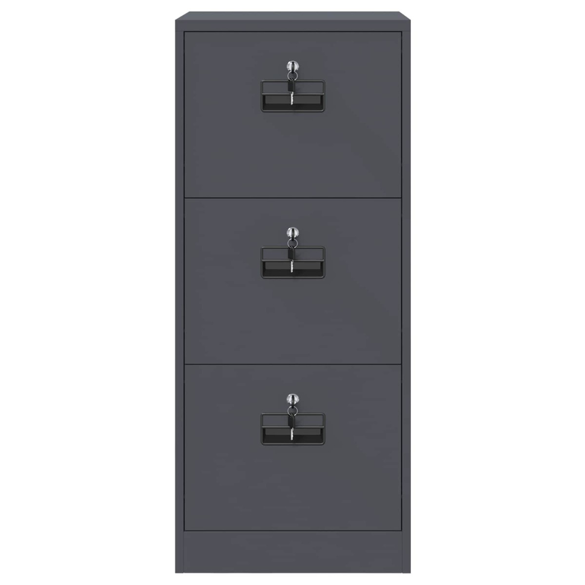 vidaXL Ντουλάπα Αρχείων με συρτάρι Ανθρακί 45,5 x 42 x 106,5 εκ