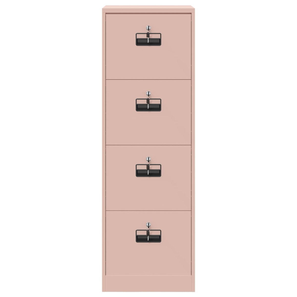 vidaXL Ντουλάπα Αρχείων Ροζ 45,5 x 42 x 139 εκ Ψυχρής Έλασης Χάλυβας