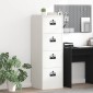 vidaXL Ντουλάπα Αρχείων Λευκό 45,5 x 42 x 139 εκ Ψυχρής Έλασης Χάλυβας