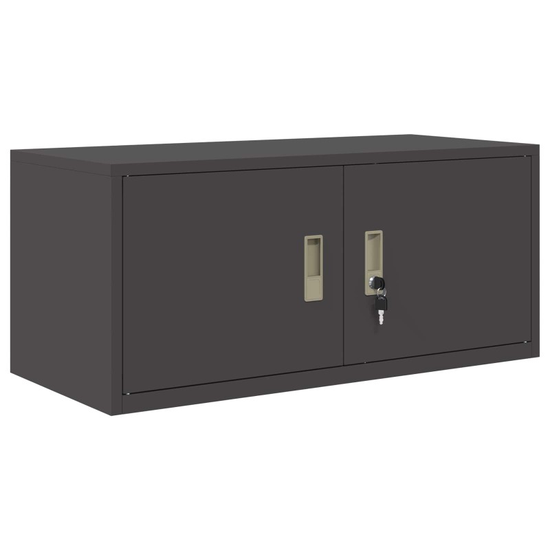 vidaXL Ντουλάπι αποθήκευσης Μαύρο 90 x 40 x 40 εκ Ατσάλι