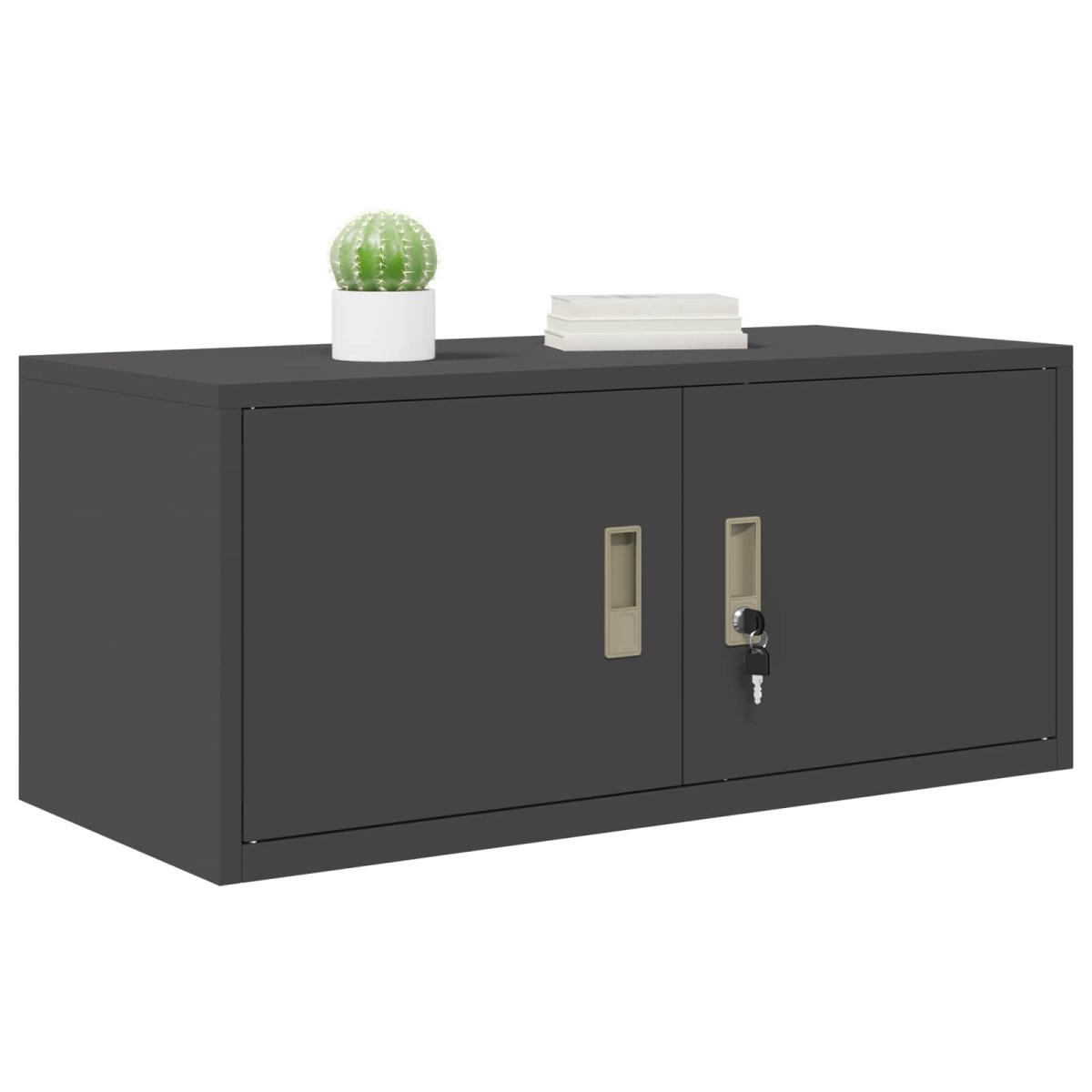 vidaXL Ντουλάπι αποθήκευσης Μαύρο 90 x 40 x 40 εκ Ατσάλι