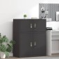 vidaXL Ντουλάπι αποθήκευσης Μαύρο 90 x 40 x 40 εκ Ατσάλι