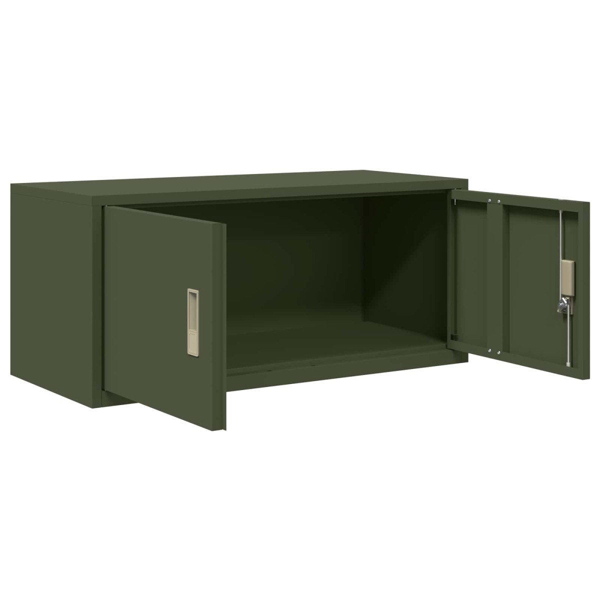 vidaXL Ντουλάπι αποθήκευσης Ελιά Πράσινη 90 x 40 x 40 εκ Ατσάλι