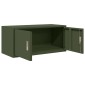 vidaXL Ντουλάπι αποθήκευσης Ελιά Πράσινη 90 x 40 x 40 εκ Ατσάλι