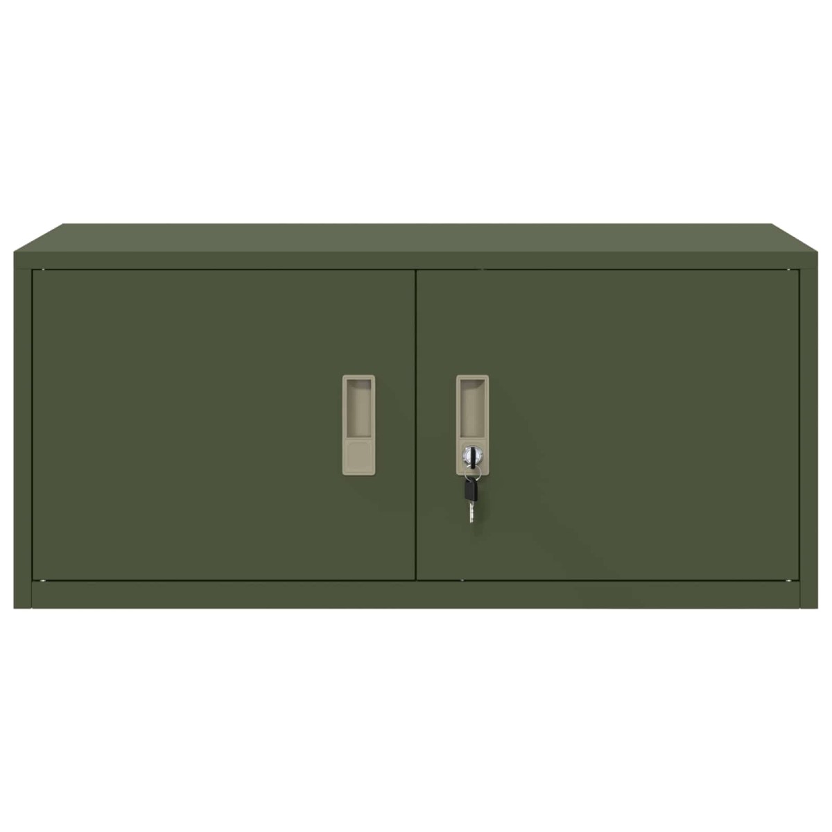 vidaXL Ντουλάπι αποθήκευσης Ελιά Πράσινη 90 x 40 x 40 εκ Ατσάλι