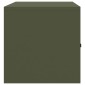 vidaXL Ντουλάπι αποθήκευσης Ελιά Πράσινη 90 x 40 x 40 εκ Ατσάλι