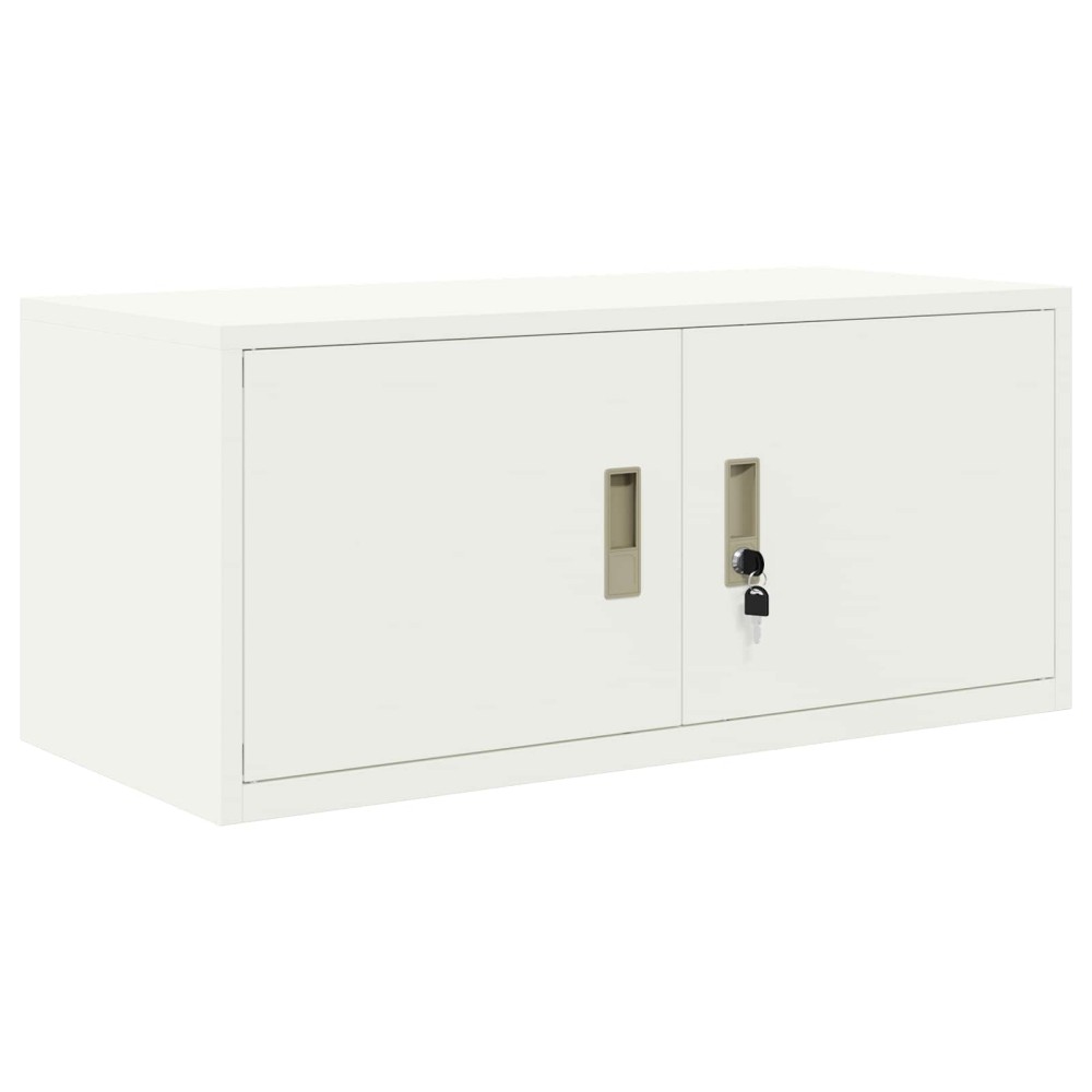 vidaXL Ντουλάπι αποθήκευσης Λευκός 90 x 40 x 40 εκ Ατσάλι
