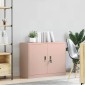 vidaXL Ντουλάπι αποθήκευσης Ροζ 90 x 40 x 70 cm Ατσάλι