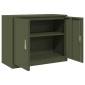 vidaXL Ντουλάπι αποθήκευσης Ελιά Πράσινη 90 x 40 x 70 cm Ατσάλι