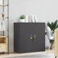 vidaXL Ντουλάπι αποθήκευσης Μαύρο 90 x 40 x 90 cm Ατσάλι