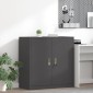 vidaXL Ντουλάπι αποθήκευσης Μαύρο 90 x 40 x 90 cm Ατσάλι