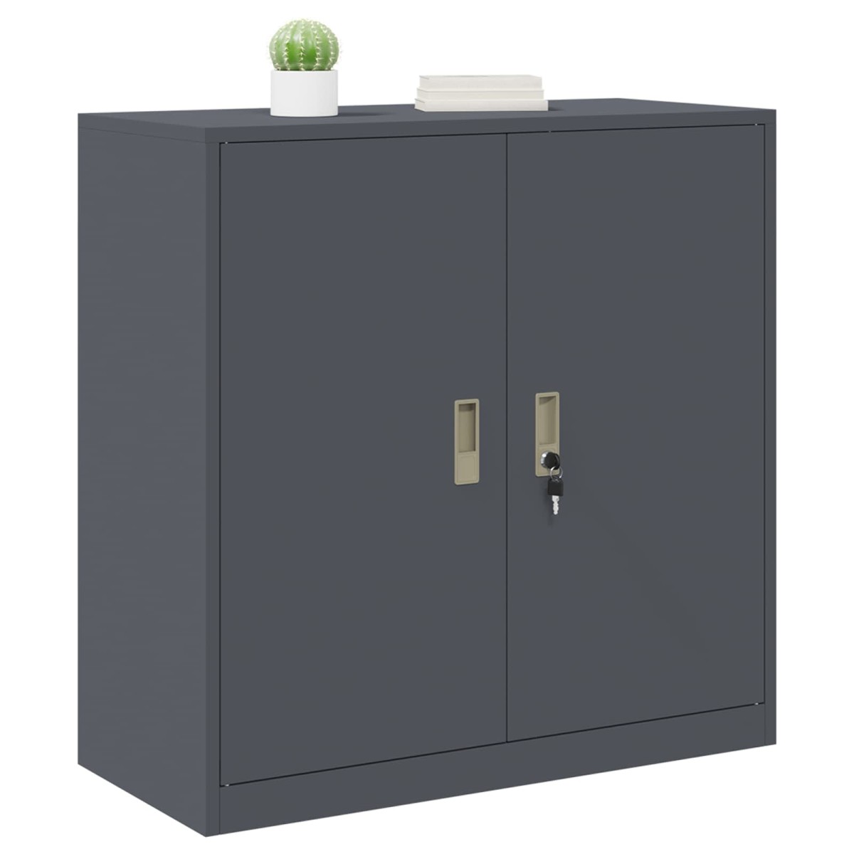 vidaXL Ντουλάπι αποθήκευσης Ανθρακί 90 x 40 x 90 cm Ατσάλι
