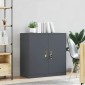 vidaXL Ντουλάπι αποθήκευσης Ανθρακί 90 x 40 x 90 cm Ατσάλι