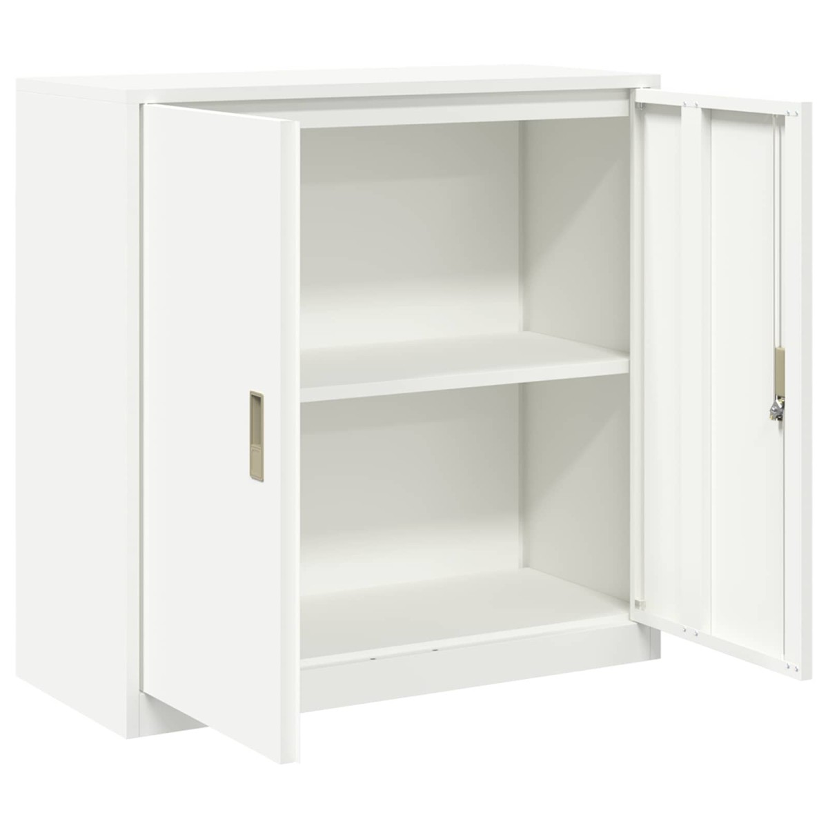 vidaXL Ντουλάπι αποθήκευσης Λευκός 90 x 40 x 90 cm Ατσάλι