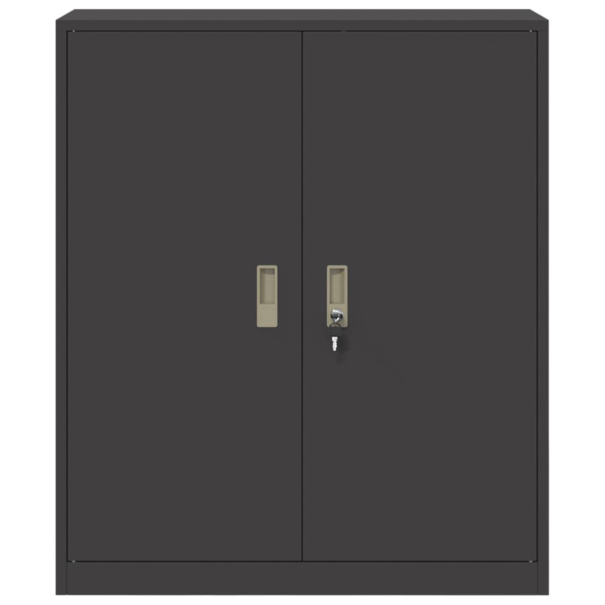 vidaXL Ντουλάπι αποθήκευσης Μαύρο 90 x 40 x 105 cm Ατσάλι