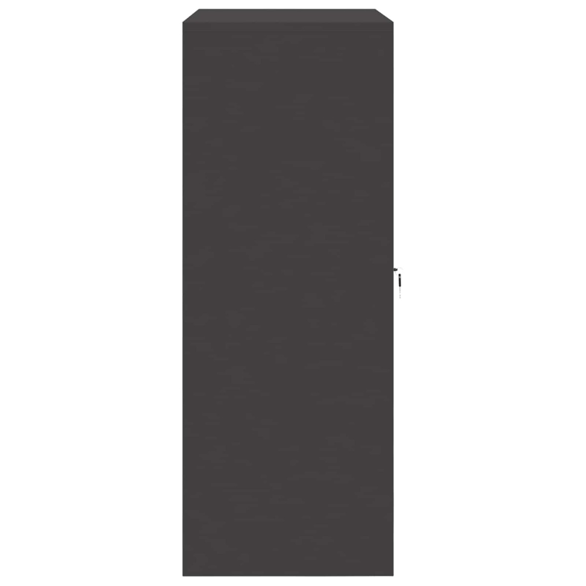 vidaXL Ντουλάπι αποθήκευσης Μαύρο 90 x 40 x 105 cm Ατσάλι