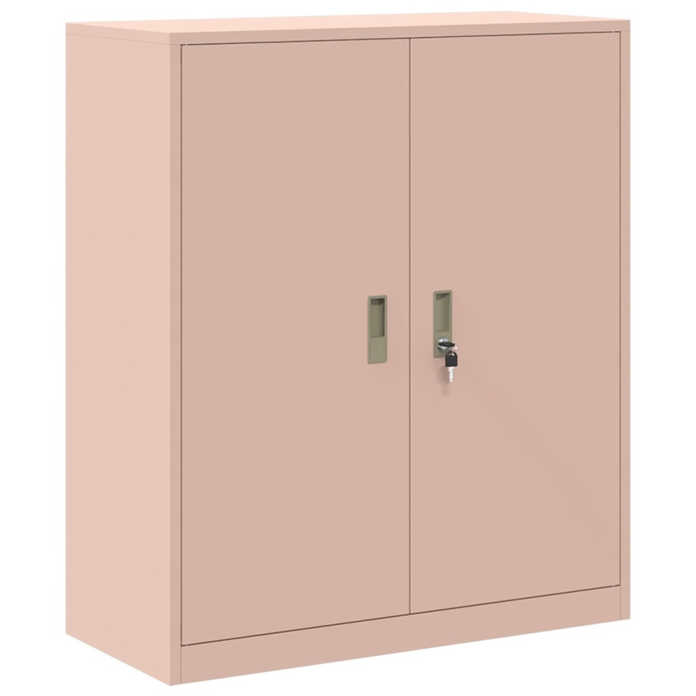 vidaXL Ντουλάπι αποθήκευσης Ροζ 90 x 40 x 105 cm Ατσάλι