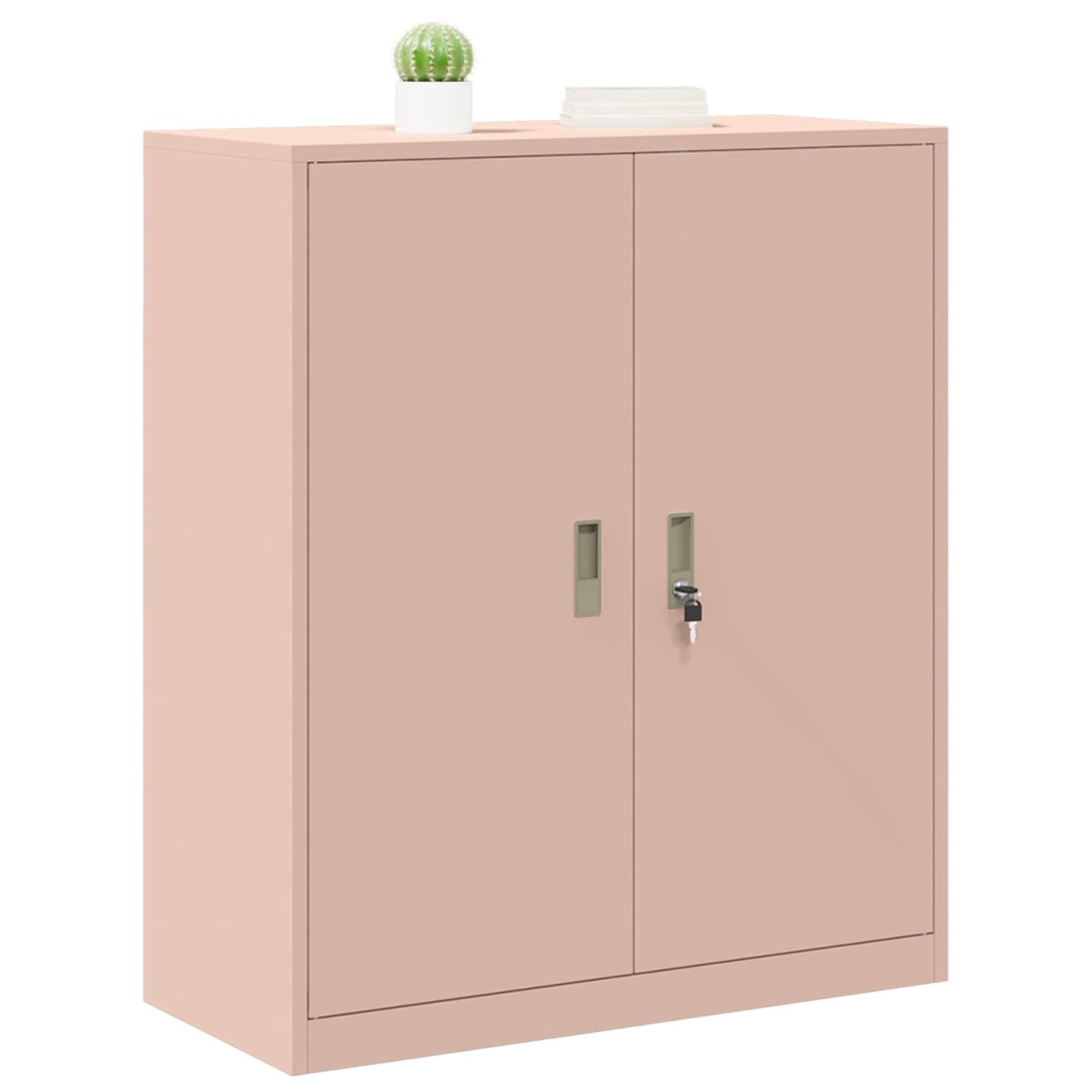 vidaXL Ντουλάπι αποθήκευσης Ροζ 90 x 40 x 105 cm Ατσάλι