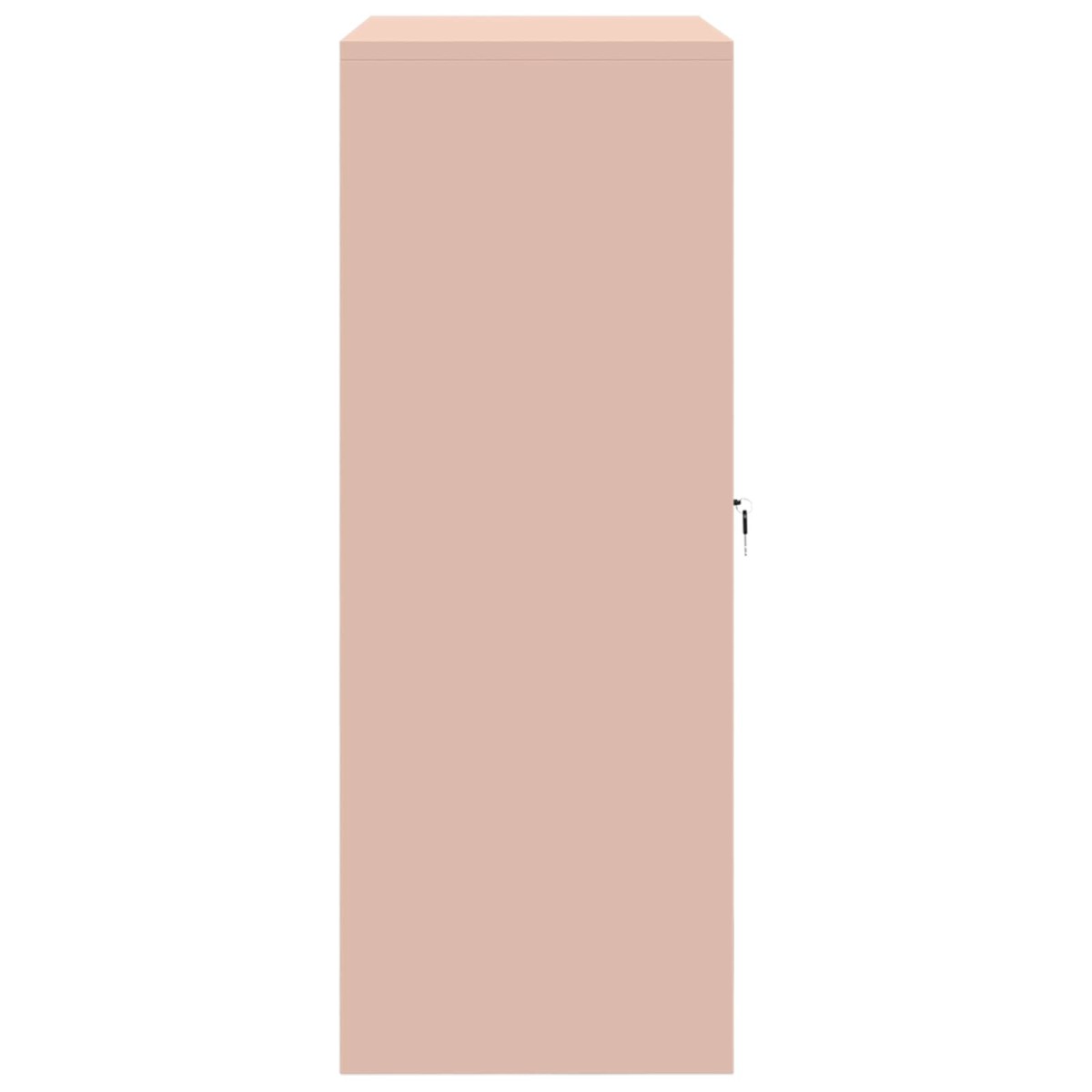 vidaXL Ντουλάπι αποθήκευσης Ροζ 90 x 40 x 105 cm Ατσάλι