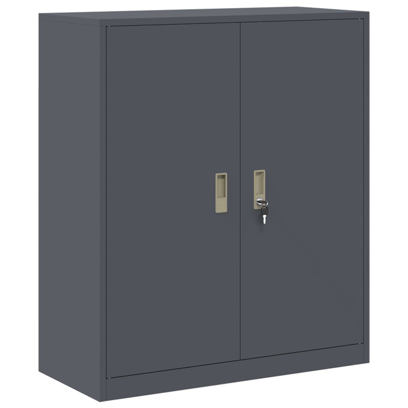 vidaXL Ντουλάπι αποθήκευσης Ανθρακί 90 x 40 x 105 cm Ατσάλι
