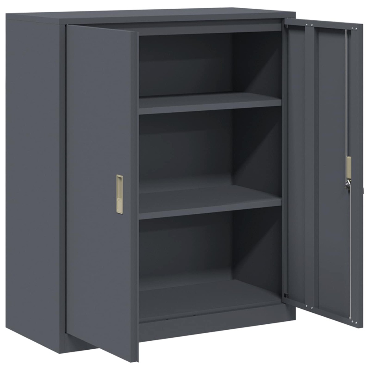 vidaXL Ντουλάπι αποθήκευσης Ανθρακί 90 x 40 x 105 cm Ατσάλι