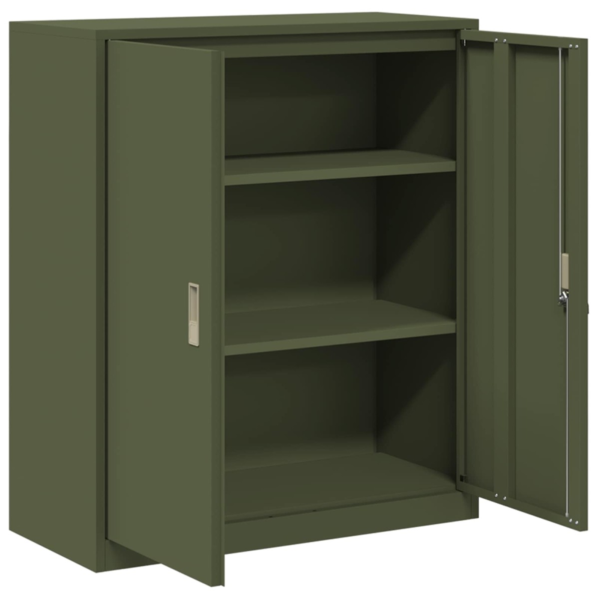 vidaXL Ντουλάπι αποθήκευσης Ελιά Πράσινη 90 x 40 x 105 cm Ατσάλι
