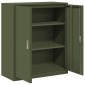 vidaXL Ντουλάπι αποθήκευσης Ελιά Πράσινη 90 x 40 x 105 cm Ατσάλι