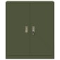vidaXL Ντουλάπι αποθήκευσης Ελιά Πράσινη 90 x 40 x 105 cm Ατσάλι
