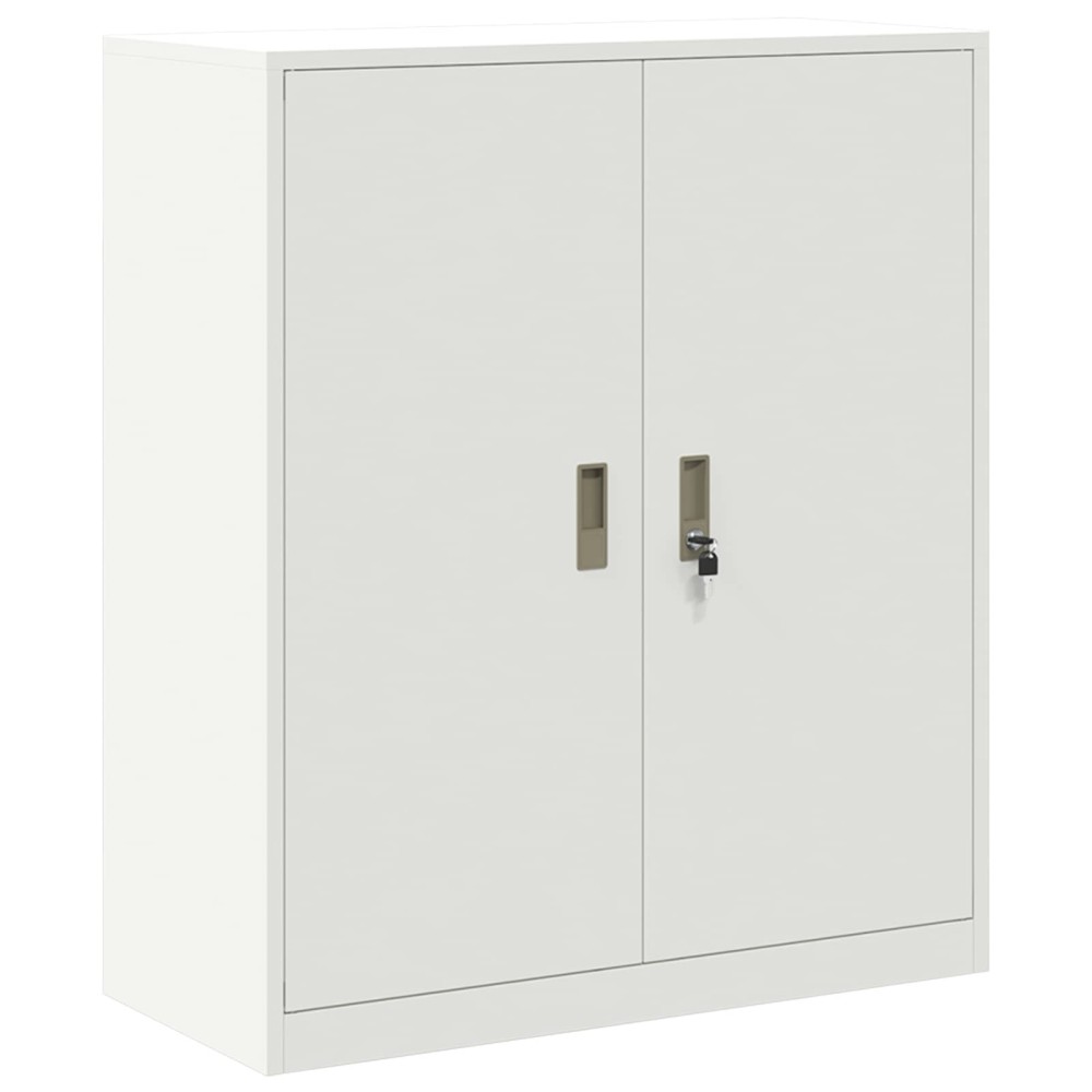 vidaXL Ντουλάπι αποθήκευσης Λευκός 90 x 40 x 105 cm Ατσάλι