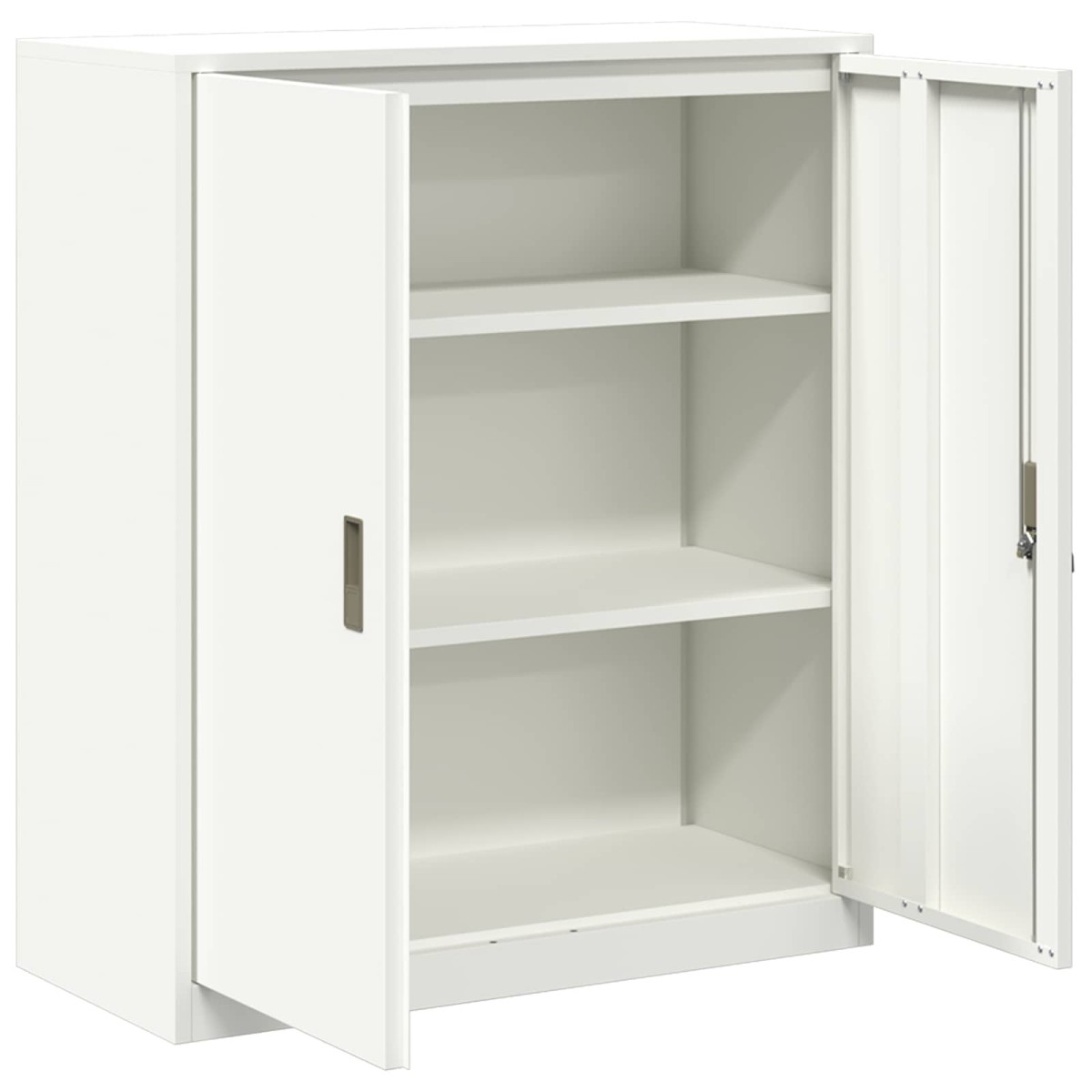 vidaXL Ντουλάπι αποθήκευσης Λευκός 90 x 40 x 105 cm Ατσάλι