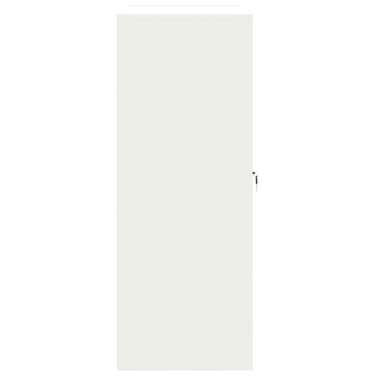 vidaXL Ντουλάπι αποθήκευσης Λευκός 90 x 40 x 105 cm Ατσάλι