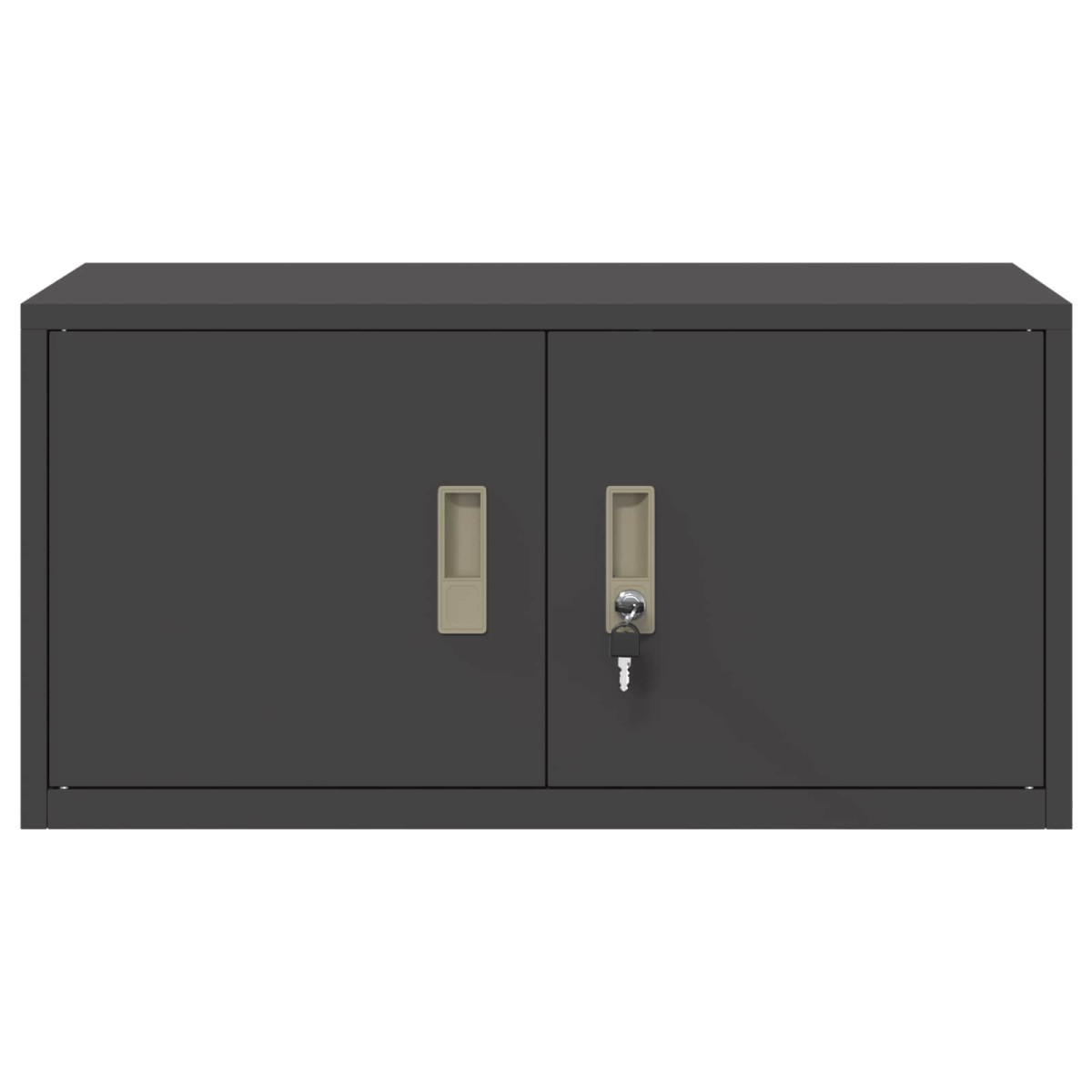vidaXL Ντουλάπι αποθήκευσης Μαύρο 80 x 40 x 40 cm Ατσάλι