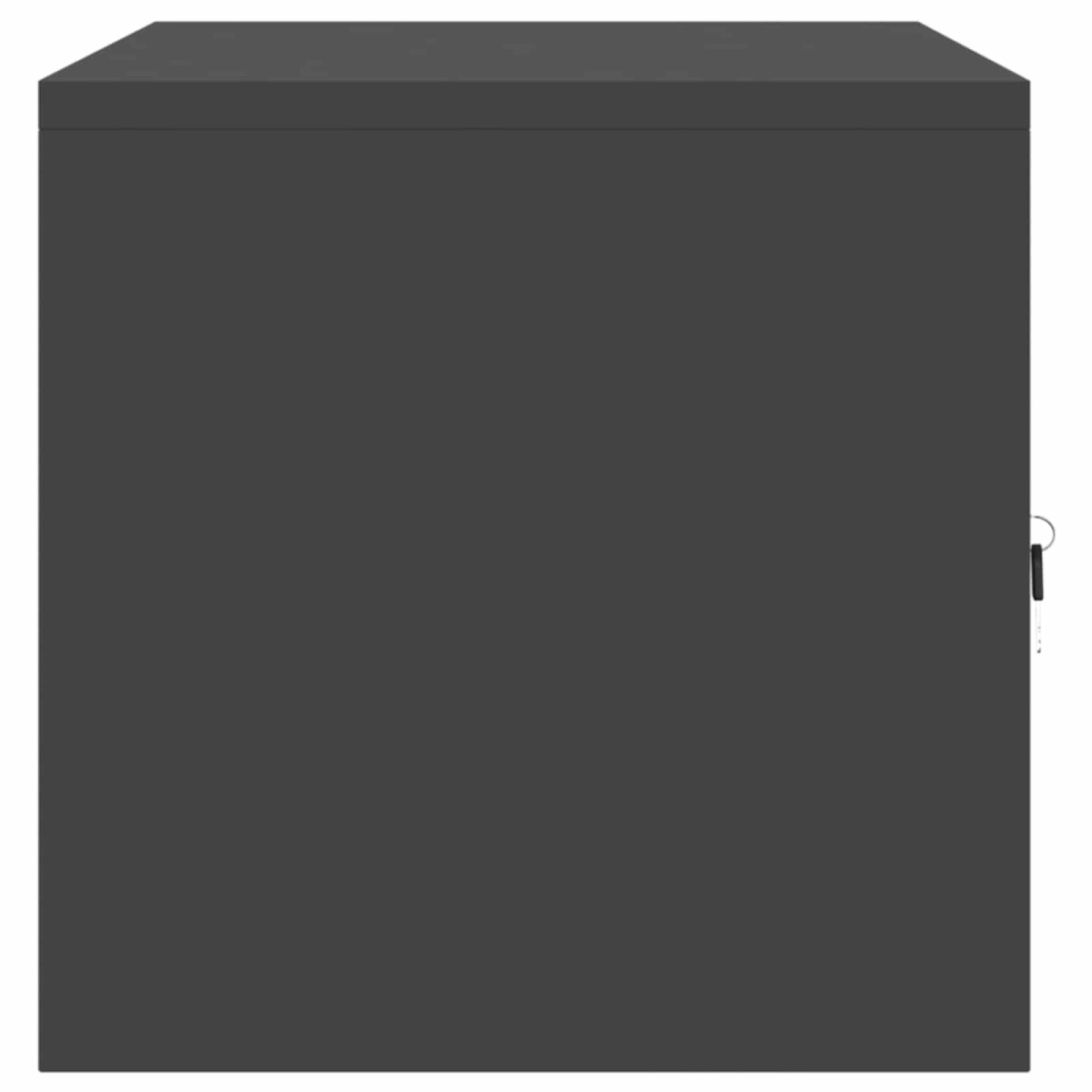 vidaXL Ντουλάπι αποθήκευσης Μαύρο 80 x 40 x 40 cm Ατσάλι