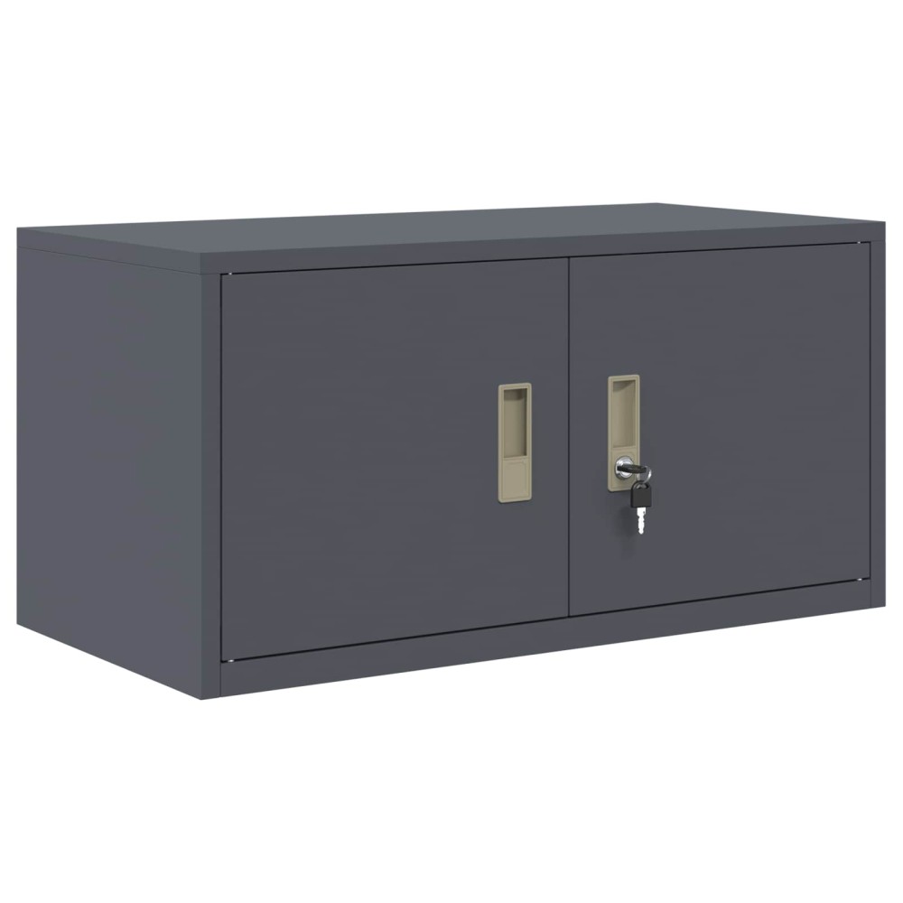 vidaXL Ντουλάπι αποθήκευσης Ανθρακί 80 x 40 x 40 cm Ατσάλι