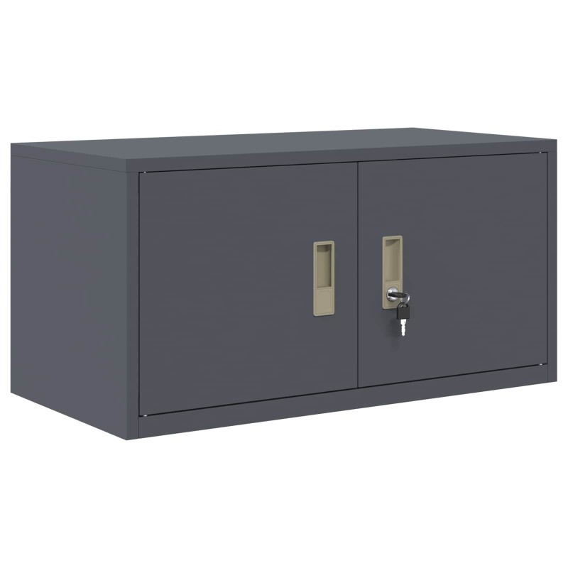 vidaXL Ντουλάπι αποθήκευσης Ανθρακί 80 x 40 x 40 cm Ατσάλι