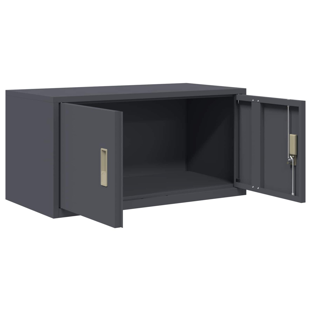 vidaXL Ντουλάπι αποθήκευσης Ανθρακί 80 x 40 x 40 cm Ατσάλι