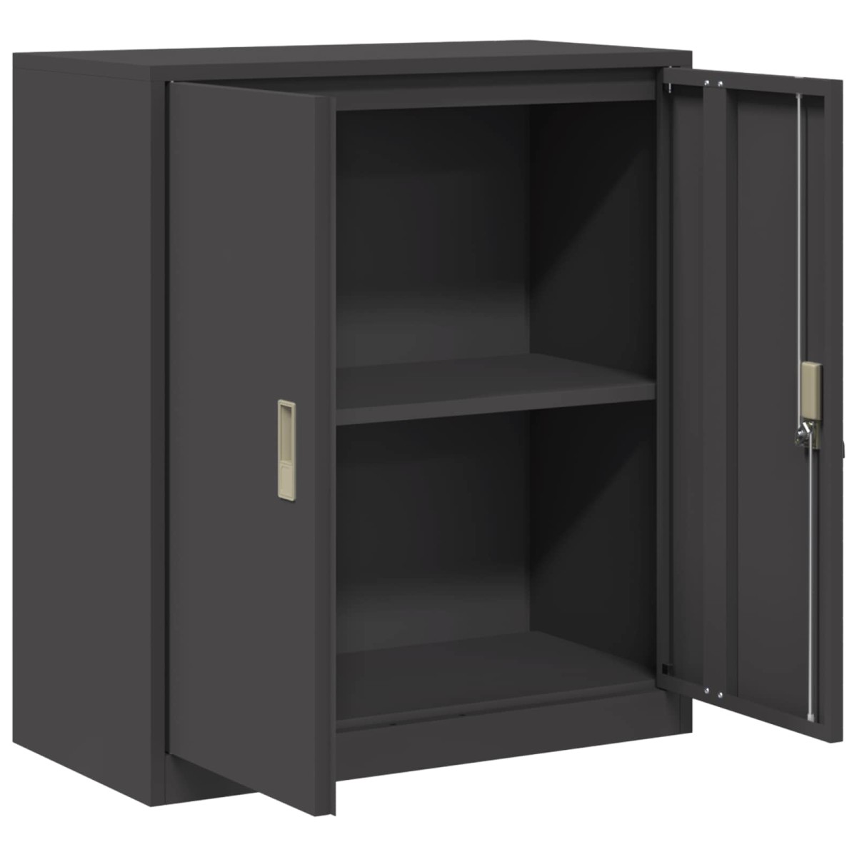 vidaXL Ντουλάπι αποθήκευσης Μαύρο 80 x 40 x 90 εκ Ατσάλι