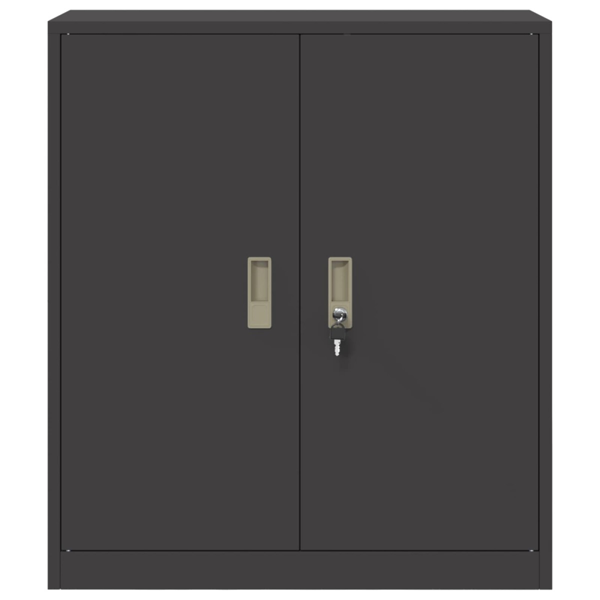 vidaXL Ντουλάπι αποθήκευσης Μαύρο 80 x 40 x 90 εκ Ατσάλι