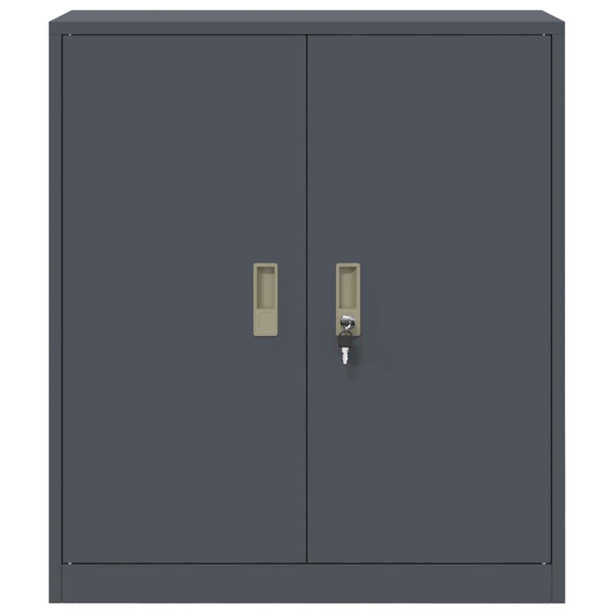 vidaXL Ντουλάπι αποθήκευσης Ανθρακί 80 x 40 x 90 εκ Ατσάλι