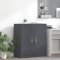 vidaXL Ντουλάπι αποθήκευσης Ανθρακί 80 x 40 x 90 εκ Ατσάλι