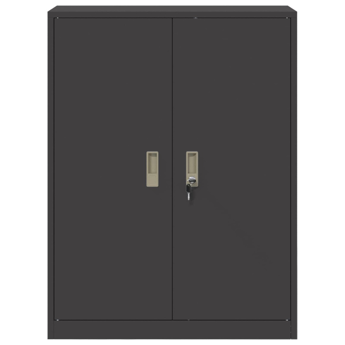 vidaXL Ντουλάπι αποθήκευσης Μαύρο 80 x 40 x 105 εκ Ατσάλι